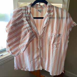 Madewell Pink Stripe Pajama Set